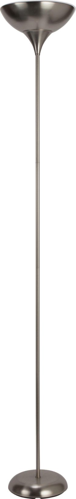 HOME - Torchiere Uplighter - Floor Lamp - Brushed Chrome